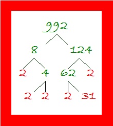 992 Christmas Factor Tree | Find the Factors