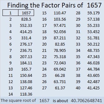 Prime Number 1657 is the 24th Centered Hexagonal Number | Find the